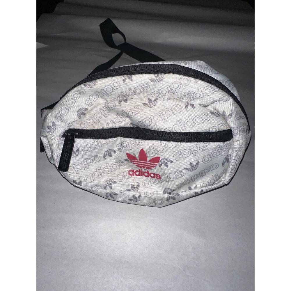 Adidas Originals Trefoil Logo Waist Bag White Red Grey Monogram Fanny Pack